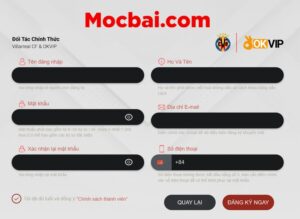 Hướng dẫn đăng ký tài khoản Mocbai rất đơn giản
